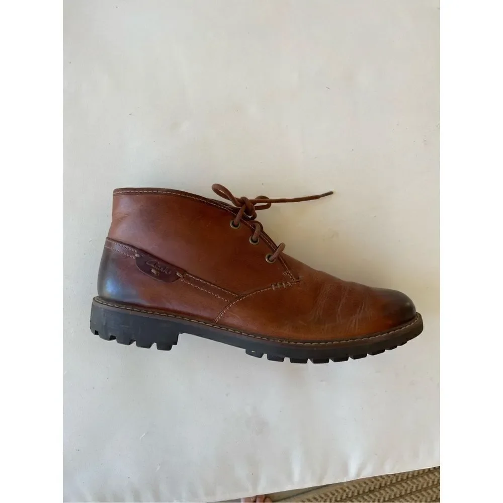 Clarks Men's Montacute Duke Leather Chukka Boots 03252 size 10